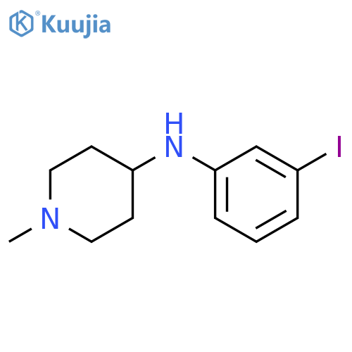 N-(3-iodophenyl)-1-methylpiperidin-4-amine structure