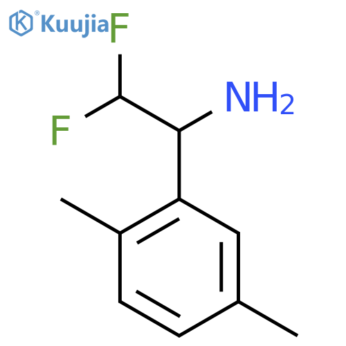 1-(2,5-dimethylphenyl)-2,2-difluoroethan-1-amine structure