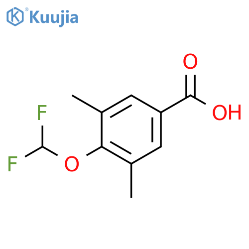 4-(difluoromethoxy)-3,5-dimethylbenzoic acid structure