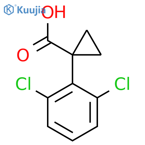 1-(2,6-Dichlorophenyl)cyclopropane-1-carboxylic acid structure