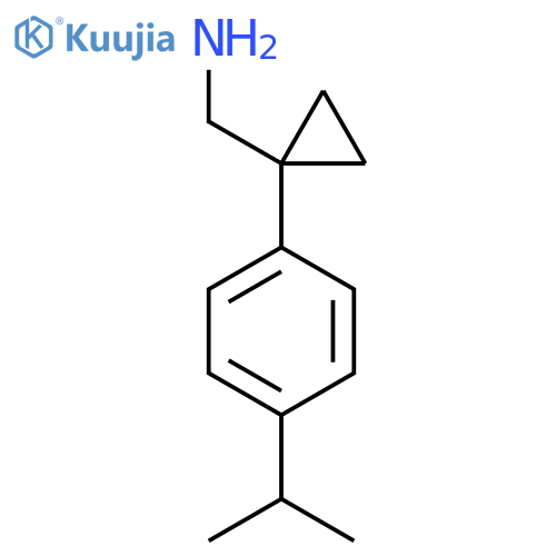 {1-4-(propan-2-yl)phenylcyclopropyl}methanamine structure