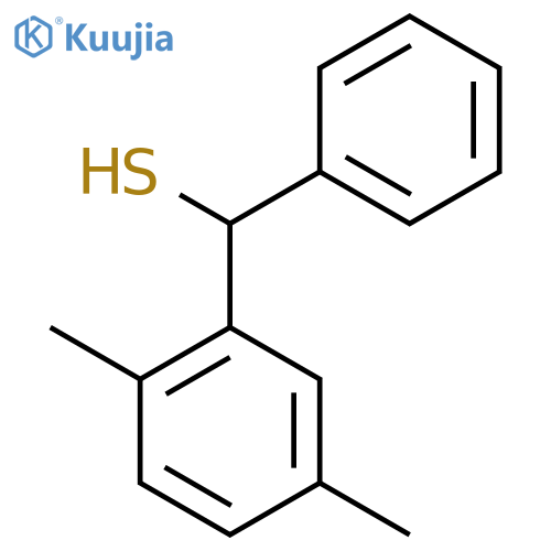 (2,5-dimethylphenyl)(phenyl)methanethiol structure