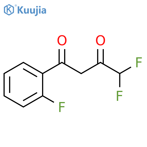 4,4-difluoro-1-(2-fluorophenyl)butane-1,3-dione structure