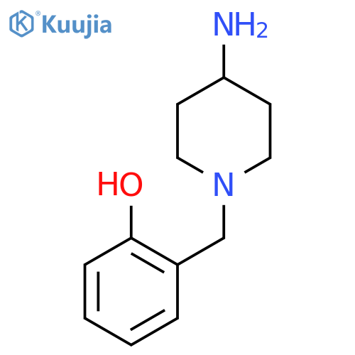 2-((4-aminopiperidin-1-yl)methyl)phenol structure