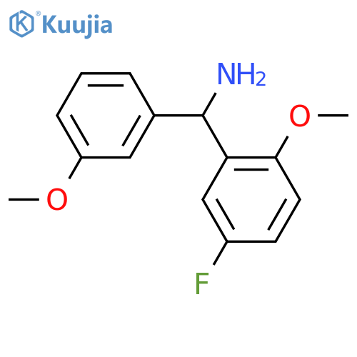 (5-fluoro-2-methoxyphenyl)(3-methoxyphenyl)methanamine structure