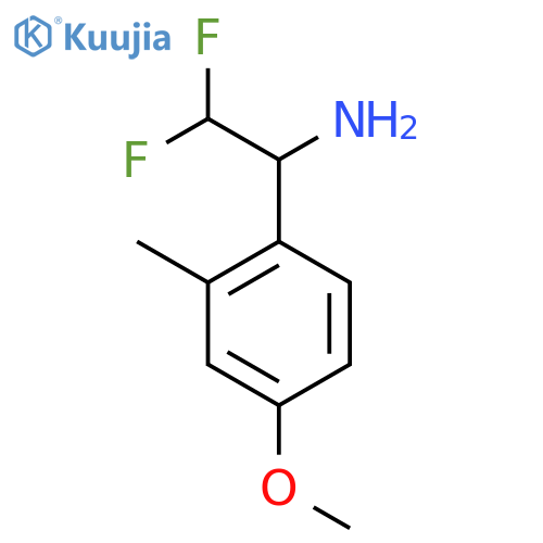 2,2-difluoro-1-(4-methoxy-2-methylphenyl)ethan-1-amine structure