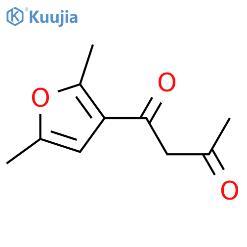 1-(2,5-dimethylfuran-3-yl)butane-1,3-dione structure