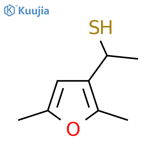 1-(2,5-Dimethylfuran-3-yl)ethane-1-thiol structure