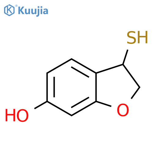 3-sulfanyl-2,3-dihydro-1-benzofuran-6-ol structure