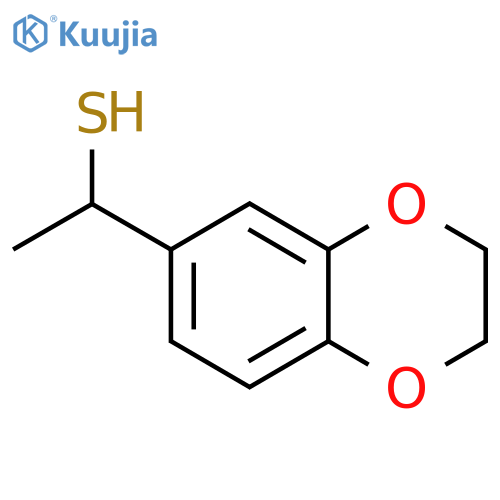 1-(2,3-dihydro-1,4-benzodioxin-6-yl)ethane-1-thiol structure