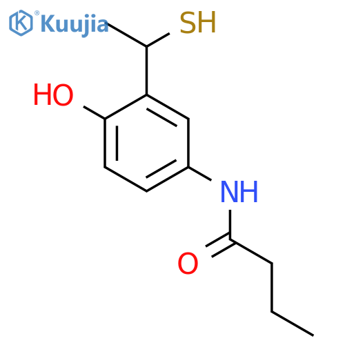 N-4-hydroxy-3-(1-sulfanylethyl)phenylbutanamide structure
