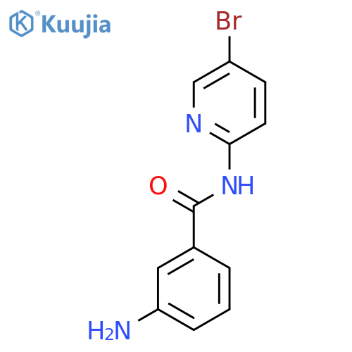 3-amino-N-(5-bromopyridin-2-yl)benzamide structure