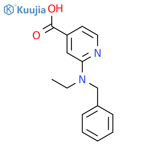 2-[Benzyl(ethyl)amino]isonicotinic acid structure