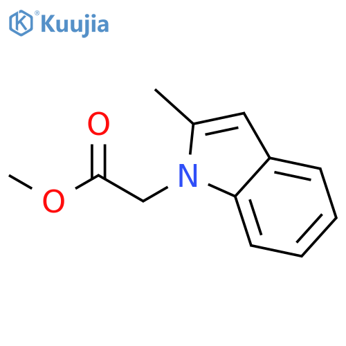 Methyl 2-(2-methyl-1H-indol-1-yl)acetate structure