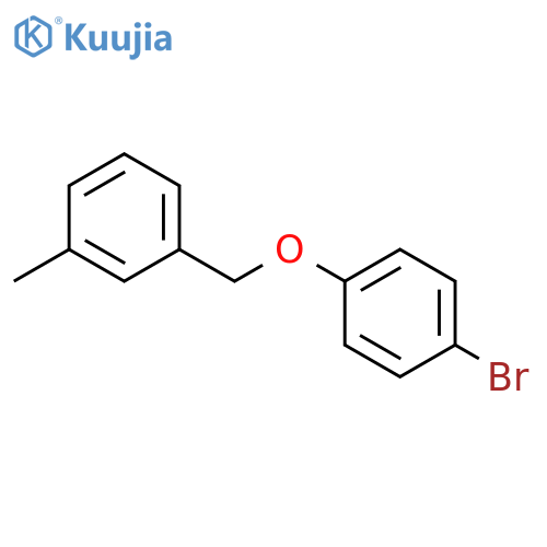 1-bromo-4-[(3-methylphenyl)methoxy]benzene structure