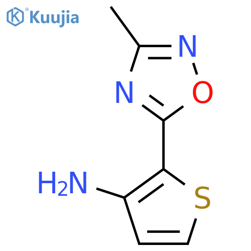 2-(3-Methyl-1,2,4-oxadiazol-5-yl)thiophen-3-amine structure