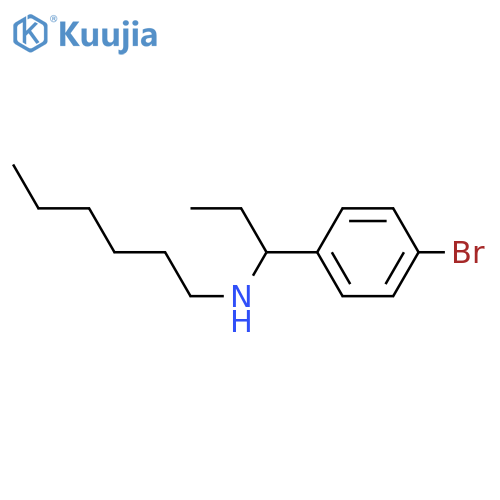 1-(4-Bromophenyl)propyl(hexyl)amine structure