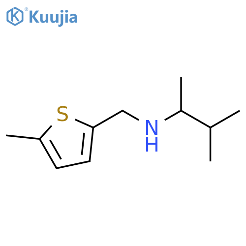 (3-methylbutan-2-yl)(5-methylthiophen-2-yl)methylamine structure
