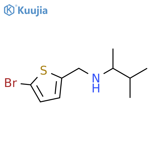 (5-bromothiophen-2-yl)methyl(3-methylbutan-2-yl)amine structure