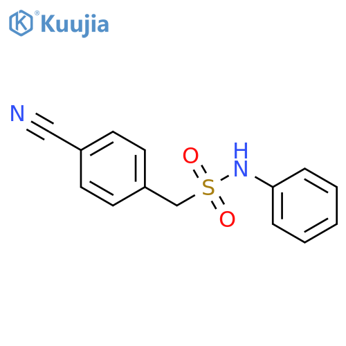 1-(4-Cyanophenyl)-N-phenylmethanesulfonamide structure