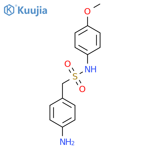 1-(4-Aminophenyl)-N-(4-methoxyphenyl)methanesulfonamide structure