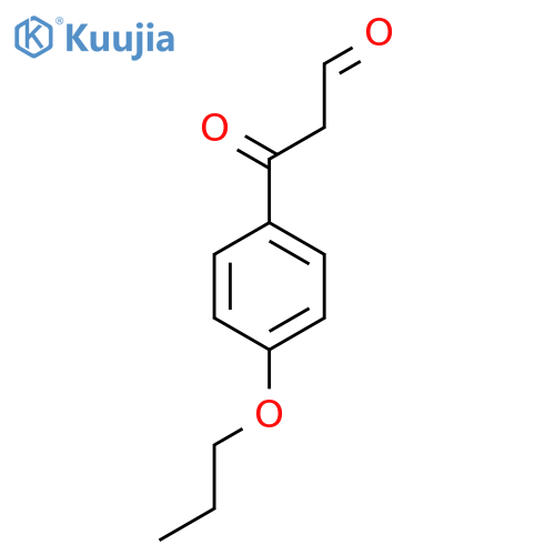 3-oxo-3-(4-propoxyphenyl)propanal structure