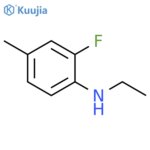 N-ethyl-2-fluoro-4-methylaniline structure