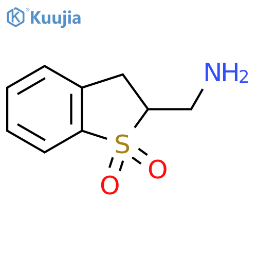 2-(aminomethyl)-2,3-dihydro-1lambda6-benzothiophene-1,1-dione structure