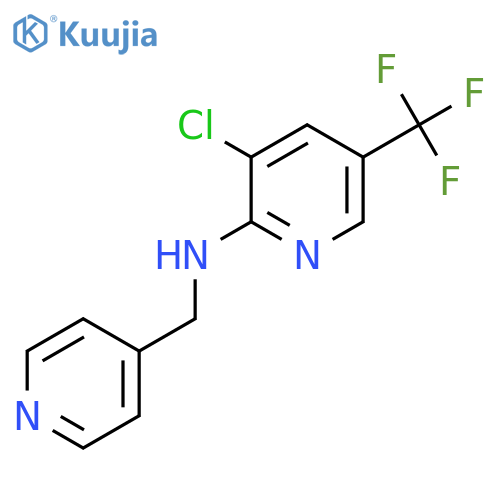3-Chloro-N-(4-pyridinylmethyl)-5-(trifluoromethyl)-2-pyridinamine structure