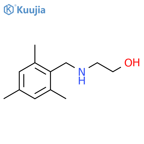 2-{(2,4,6-trimethylphenyl)methylamino}ethan-1-ol structure