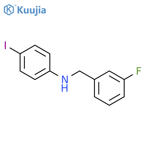 N-(3-Fluorobenzyl)-4-iodoaniline structure