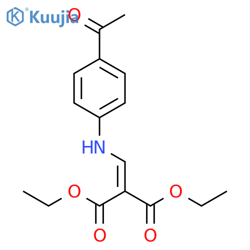 Diethyl 2-(4-Acetylanilino)methylenemalonate structure