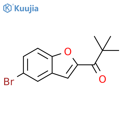 1-Propanone, 1-(5-bromo-2-benzofuranyl)-2,2-dimethyl- structure