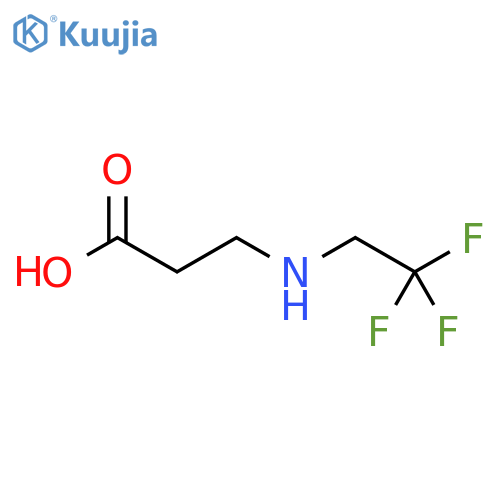 3-(2,2,2-trifluoroethyl)aminopropanoic acid structure