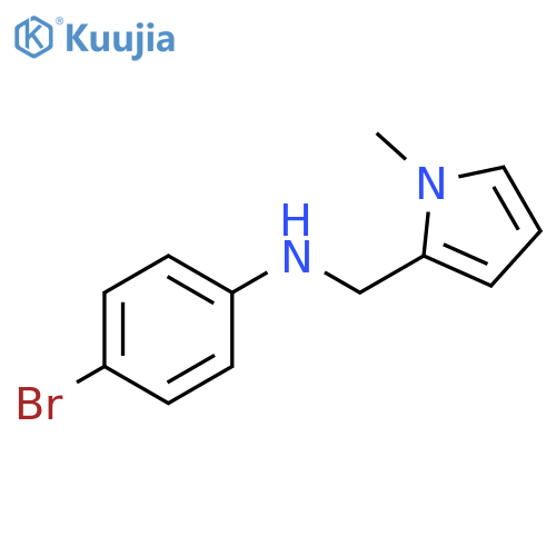 4-bromo-N-(1-methyl-1H-pyrrol-2-yl)methylaniline structure
