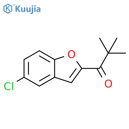 1-Propanone, 1-(5-chloro-2-benzofuranyl)-2,2-dimethyl- structure