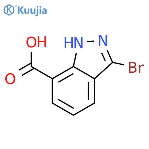 3-Bromo-1H-indazole-7-carboxylic acid structure