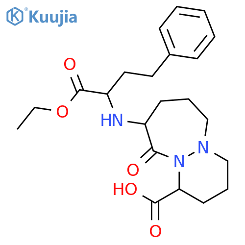 6H-Pyridazino[1,2-a][1,2]diazepine-1-carboxylicacid, 9-[[1-(ethoxycarbonyl)-3-phenylpropyl]amino]octahydro-10-oxo- structure