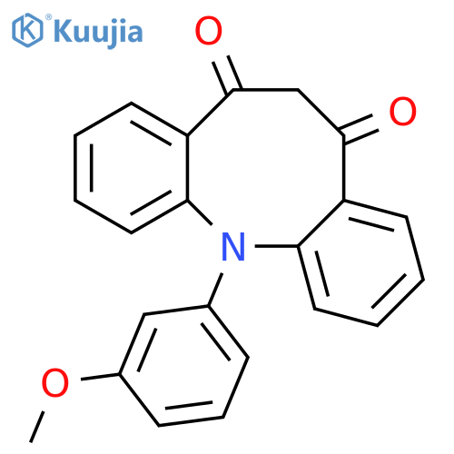 Dibenz[b,g]azocine-5,7(6H,12H)-dione, 12-(3-methoxyphenyl)- structure