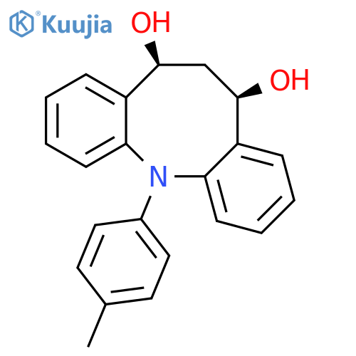 Dibenz[b,g]azocine-5,7-diol, 5,6,7,12-tetrahydro-12-(4-methylphenyl)-, cis- structure