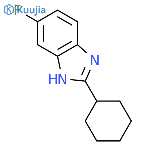 2-cyclohexyl-6-fluoro-1H-Benzimidazole structure