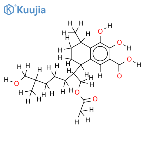 18-Ac-7,8,16,18-Tetrahydroxy-19-serrulatanoic acid structure
