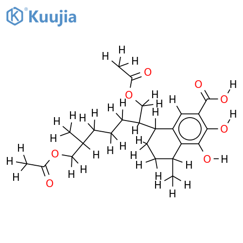 16,18-Di-Ac-7,8,16,18-Tetrahydroxy-19-serrulatanoic acid structure