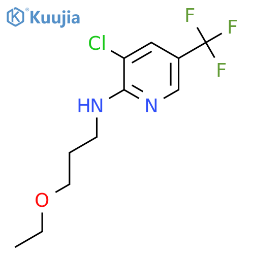 3-Chloro-N-(3-ethoxypropyl)-5-(trifluoromethyl)-2-pyridinamine structure