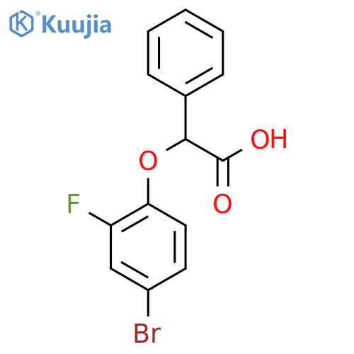 2-(4-Bromo-2-fluorophenoxy)-2-phenyl Acetic Acid structure