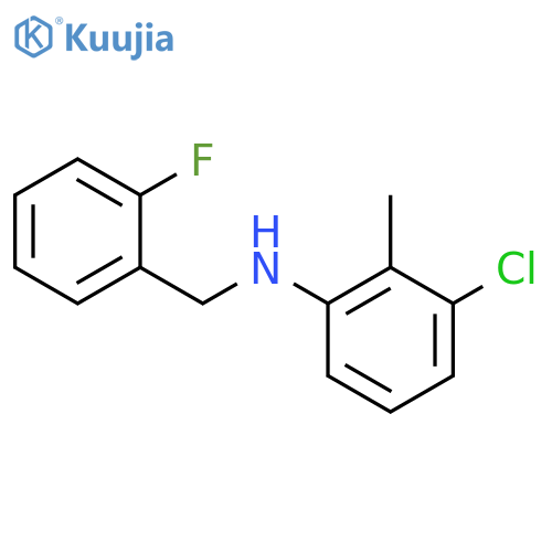 3-chloro-n-(2-fluorobenzyl)-2-methylaniline structure