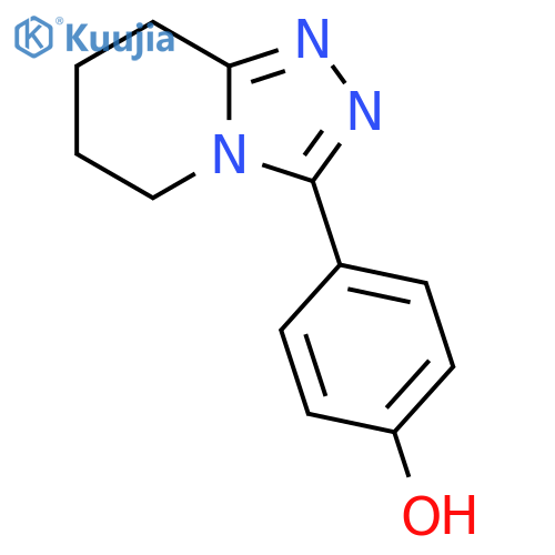4-{5H,6H,7H,8H-1,2,4Triazolo4,3-apyridin-3-yl}phenol structure