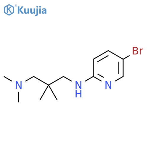 5-bromo-N-[3-(dimethylamino)-2,2-dimethylpropyl]pyridin-2-amine structure