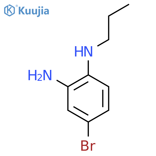 1,2-Benzenediamine, 4-bromo-N1-propyl- structure