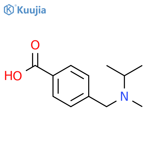 4-{[methyl(propan-2-yl)amino]methyl}benzoic acid structure